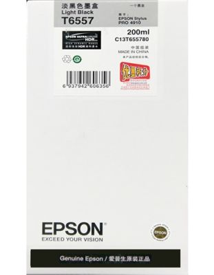 Epson C13T655780 STY Pro 4910 (LH BLK,200ML) 墨盒 #C13T655780 [香港行貨]