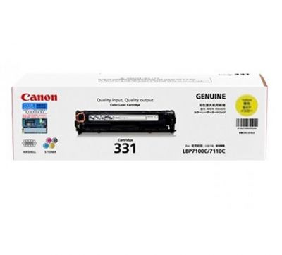 Canon Cartridge-331Y Yellow Toner F/ LBP7110Cw/7100Cn 碳粉 #CARTRIDGE331Y-2 [香港行貨]