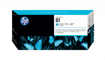 HP 81 Lt Cyan Dye Printhead and Cleaner for DSJ 5000/5500 C4954A