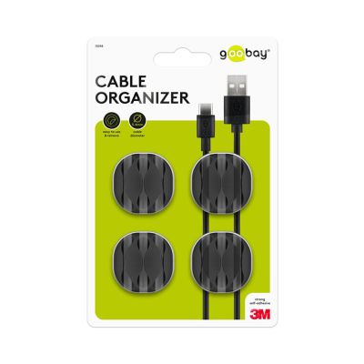 GOOBAY Cable Management 3 Slots 電線固定扣 - BK #70398 [香港行貨]