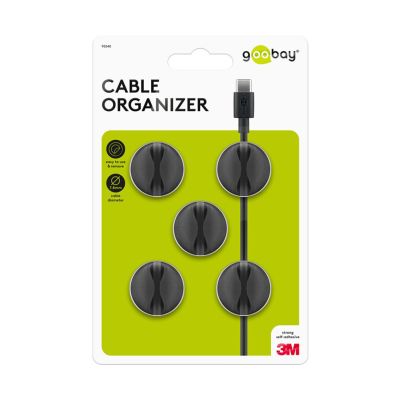 GOOBAY Cable Management 1 Slot 電線固定扣 - BK #95040 [香港行貨]