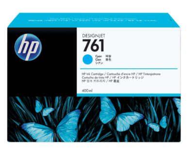 HP 761 400ml Cyan Ink Cartridge CM994A