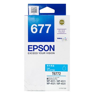 Epson C13T677280 Cyan Ink For WP-4011 / 4531 墨盒 [香港行貨] #T677280 / T677280-2