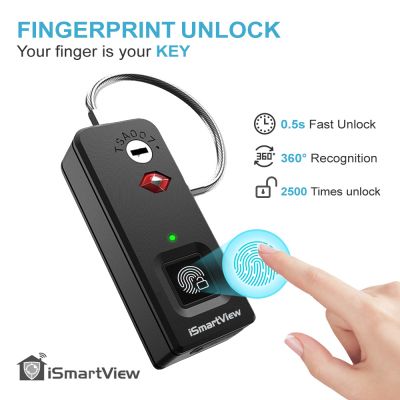 iSmartView Fingerprint Travel TSA Lock 海關規格指紋鎖 #ARW-S2-TSA [香港行貨]