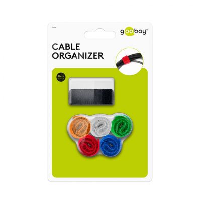 GOOBAY Cable Management Hook & Loop Fastener Set (17cm / Short) 電線黏扣帶 #70350 [香港行貨]