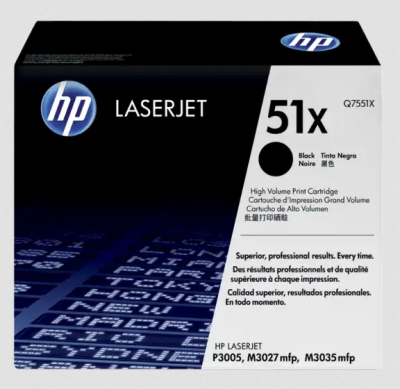 HP Toner Cartridge for LaserJet P3005/M3027 mfp/M3035 mfp (13000 pages) #Q7551X