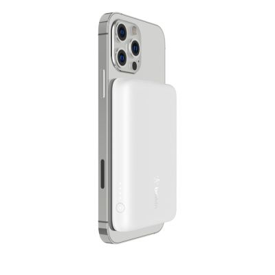 Belkin BOOST CHARGE Magnetic Wireless Power Bank 2500 mAh 磁力無線行動充電器 - WH #BPD002BTWH [香港行貨] iPhone12 專用