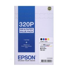 Epson C13T320083 Ink & 150 Sheets of 4R Photo Paper For PM-401