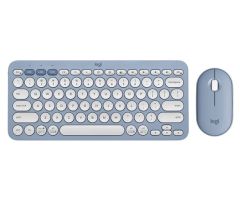 Logitech Pebble 2 Combo Wireless keyboard mouse English Blue 無線纖薄鍵鼠套裝 (美式英文)  藍色 #LGTPEBBLE2BL [香港行貨] 