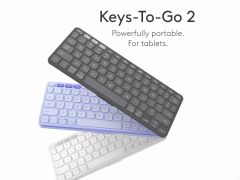 Keyboard Logitech Keys-To-Go 2 Bluetooth 鍵盤纖薄輕盈 羅技 920-012916 920-012963 920-012962 [香港行貨] #LGTKEYSTOGO2-BK #LGTKEYSTOGO2-PP #LGTKEYSTOGO2-WH