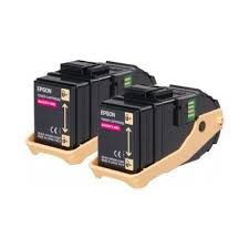 C13S050607 EpsonDouble Toner Pack for AcuLaser C9300 (Magenta, 7