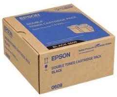 C13S050609 EpsonDouble Toner Pack for AcuLaser C9300 (Black, 650