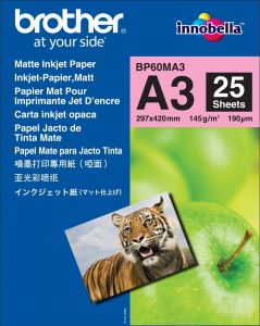 BROTHER A3 Matt Inkjet Paper - 25 Sheets BP60MA3